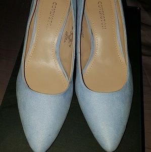 Light Blue Kitten Pumps